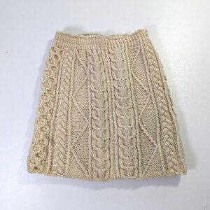 wool made in ireland knit skirt